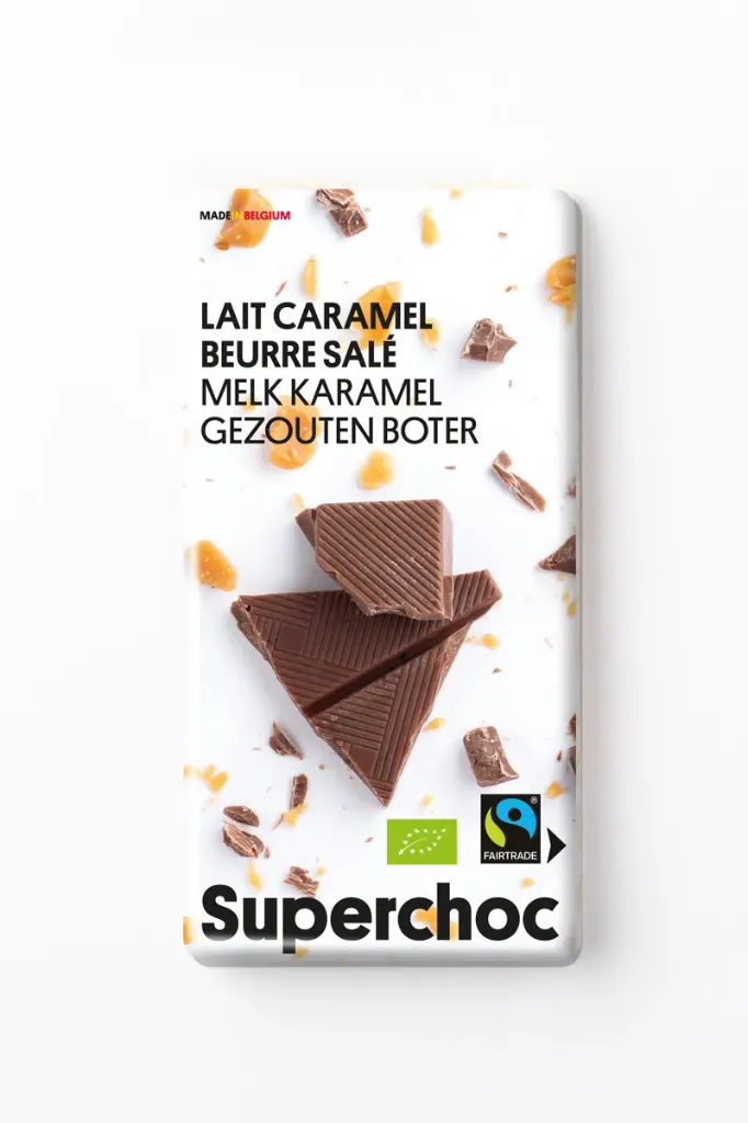 SUPERCHOC - Milk chocolate with caramel & salted butter (70g)