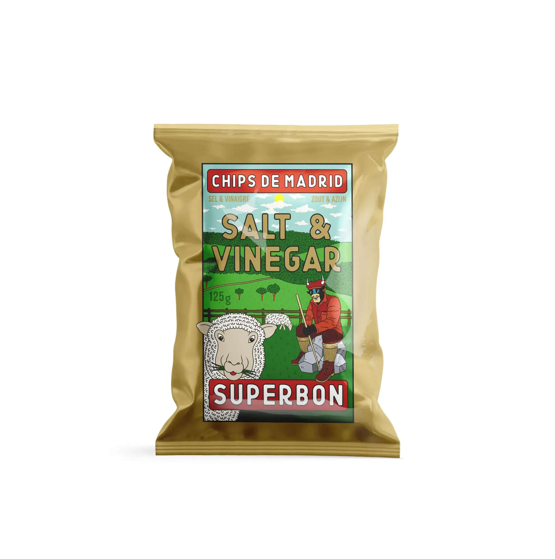 SUPERBON - Chips salt & vinegar  (125g)